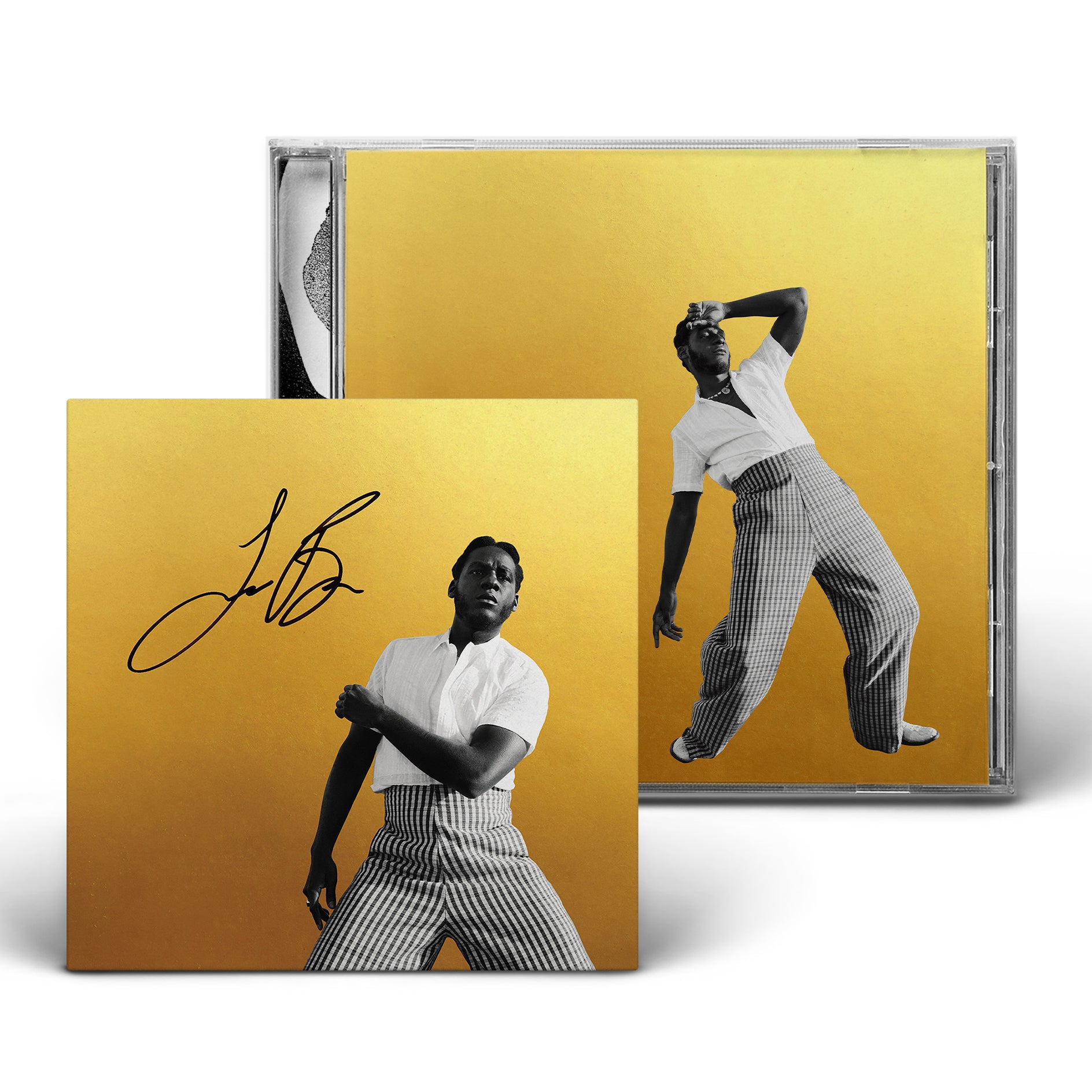 EXCLUSIVE *LIMITED EDITION* Leon Bridges Official Store AUTOGRAPHED CD: Single disc in standard Jewel Box, w/ 24 page insert booklet, and a SIGNED 4"x4" INSERT of an alternate album cover photo.